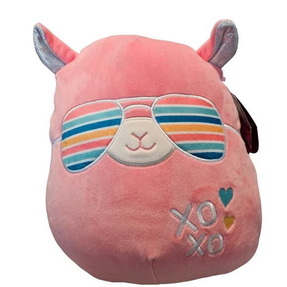 Squishmallows Pavlo Llama Plush Squishy Soft Toy 11" Hot Pink Valentines XOXO - Picture 1 of 12